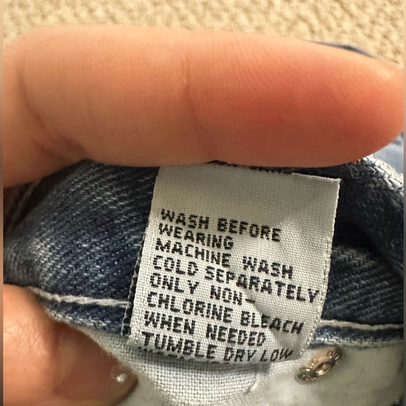 Vintage No excuses Girl Gear Flare Leg Jeans with heart design size 11/12 - Picture 7 of 9